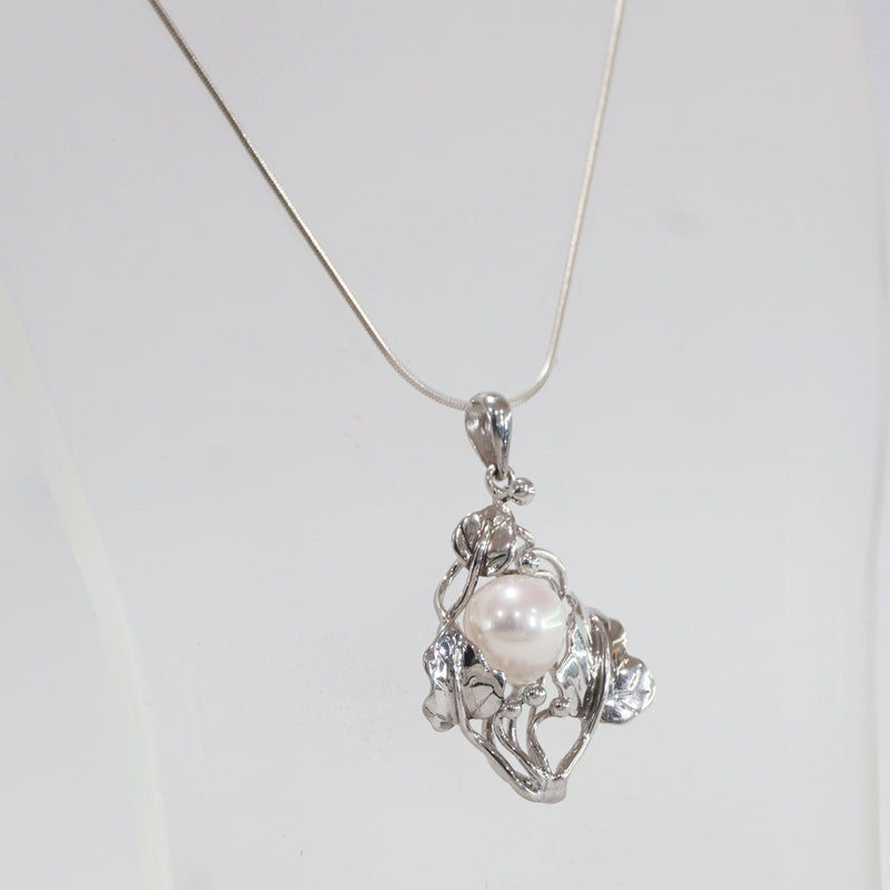 Freshwater Pearl with Leaves (S) - Gaea | Crystal Jewelry & Gemstones (Manila, Philippines)