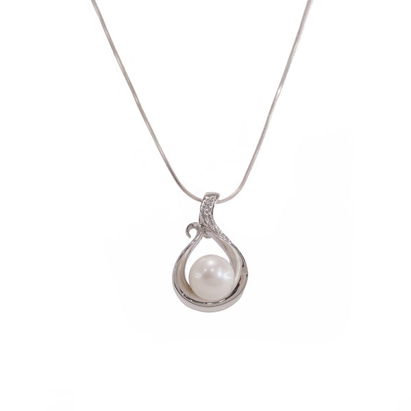 Freshwater Pearl with White Topaz - Gaea | Crystal Jewelry & Gemstones (Manila, Philippines)