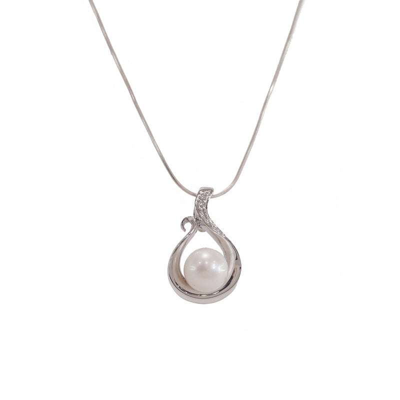 Freshwater Pearl with White Topaz - Gaea | Crystal Jewelry & Gemstones (Manila, Philippines)