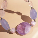 Amethyst, Blue Chalcedony, Kunzite, and Rose Quartz - GAEA