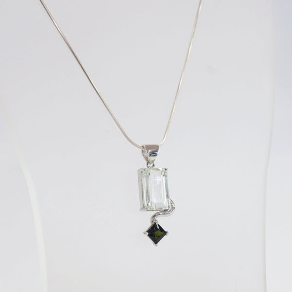 A-Grade Hiddenite and Green Tourmaline - Gaea | Crystal Jewelry & Gemstones (Manila, Philippines)