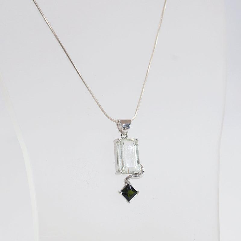 A-Grade Hiddenite and Green Tourmaline - Gaea | Crystal Jewelry & Gemstones (Manila, Philippines)