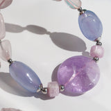 Amethyst, Blue Chalcedony, Kunzite, and Rose Quartz - GAEA