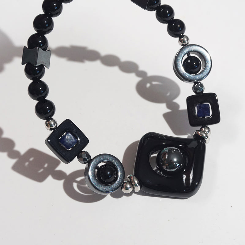 Black Onyx, Hematite, and Sodalite - GAEA