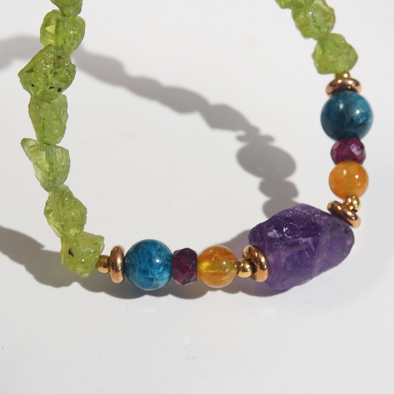 Amethyst, Citrine, Garnet, Apatite, Peridot - GAEA