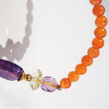 Amethyst, Lemon Quartz, and Carnelian - GAEA