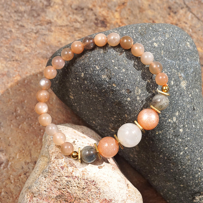 Mixed Moonstone and Sunstone - GAEA