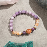 Tiger Eye, Sunstone, Lepidolite, and Garnet - GAEA