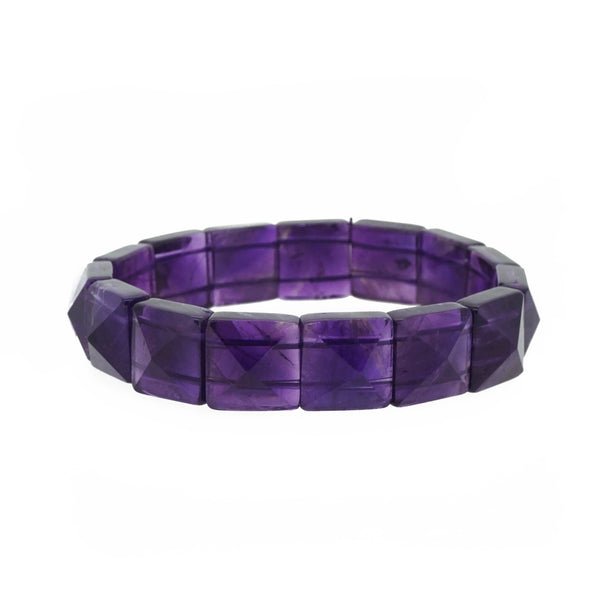 Amethyst Pyramid Square Bangle - Gaea | Crystal Jewelry & Gemstones (Manila, Philippines)