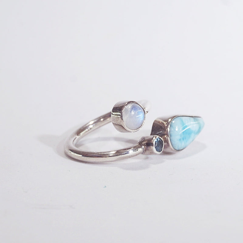 Larimar, Rainbow Moonstone, Blue Topaz - Gaea | Crystal Jewelry & Gemstones (Manila, Philippines)