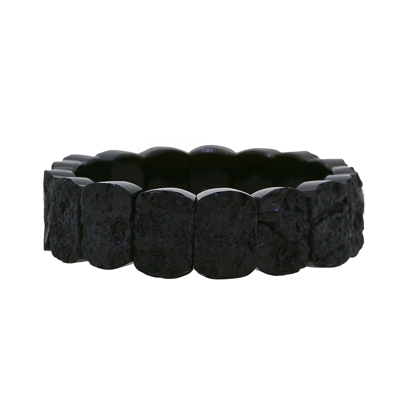 Black Tektite Bangle - GAEA