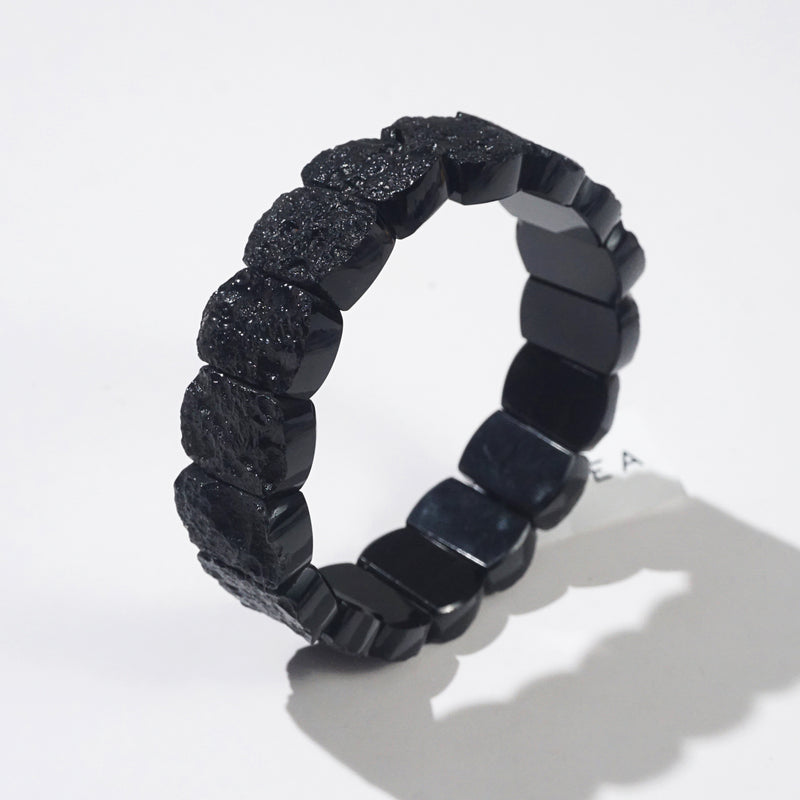 Black Tektite Bangle - GAEA