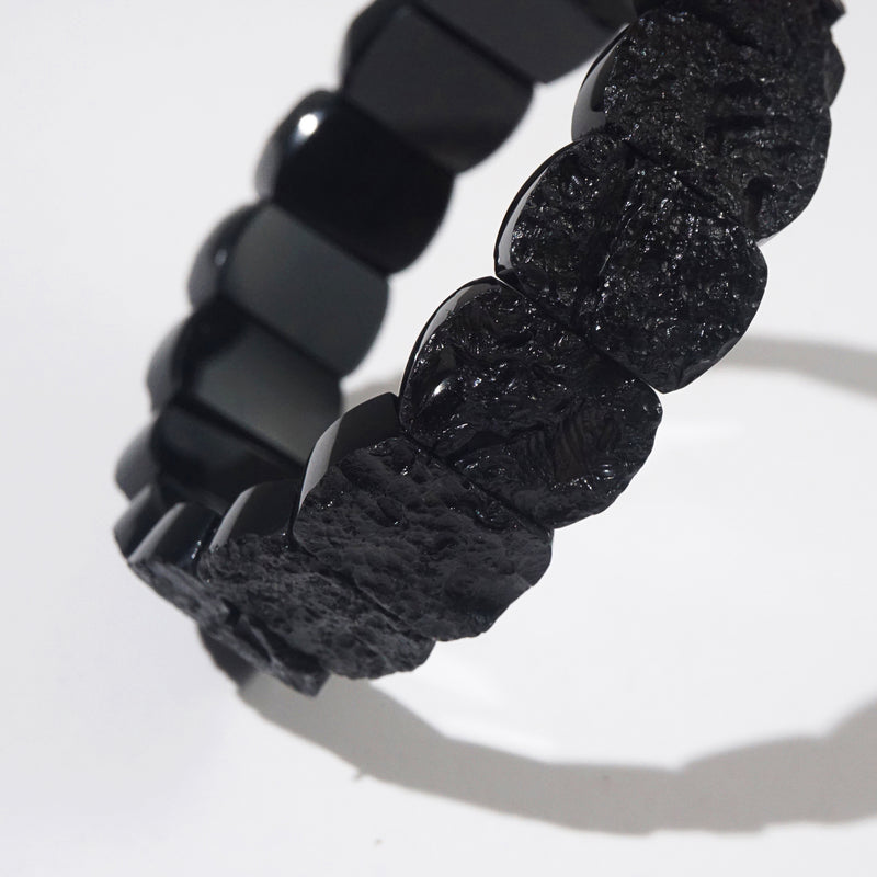 Black Tektite Bangle - GAEA