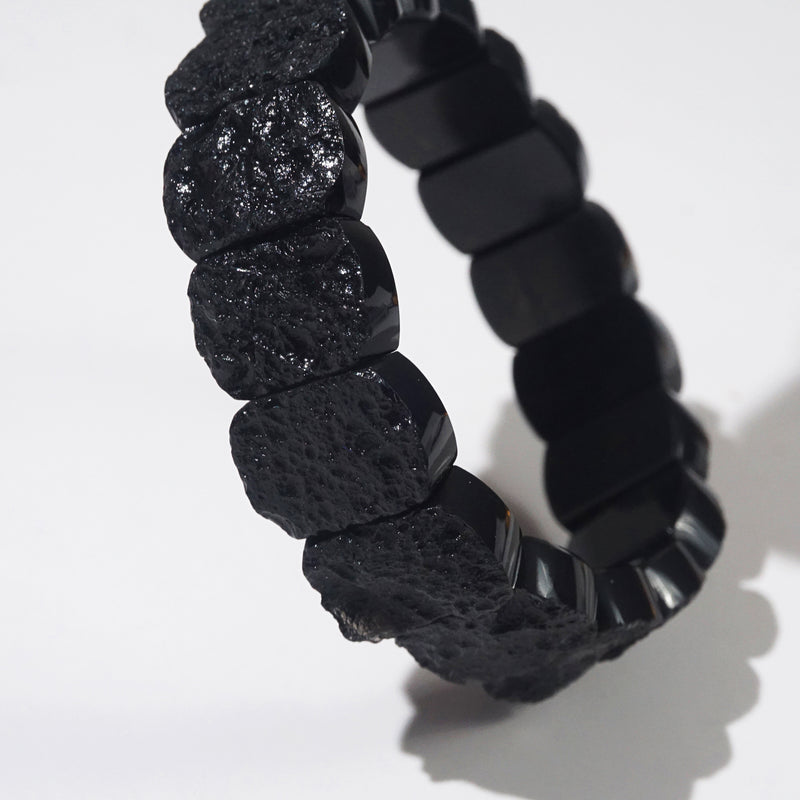 Black Tektite Bangle - GAEA