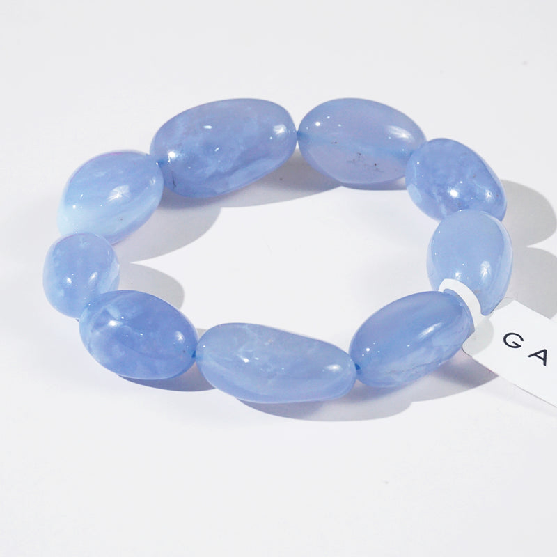 A-Grade Blue Chalcedony Tumble - GAEA