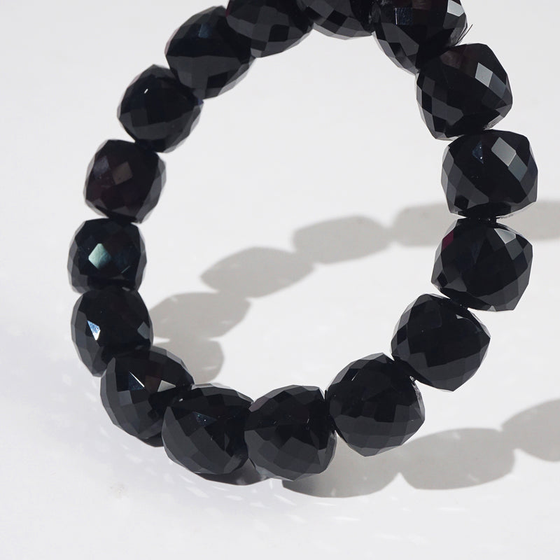 A-Grade Black Spinel Faceted Cubes - GAEA