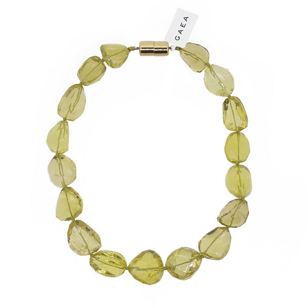 A-Grade Lemon Quartz Faceted Tumble - Gaea | Crystal Jewelry & Gemstones (Manila, Philippines)