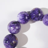 A-Grade Charoite 18mm with 21mm Accent and A-Grade Lapis Lazuli Rondelle - GAEA