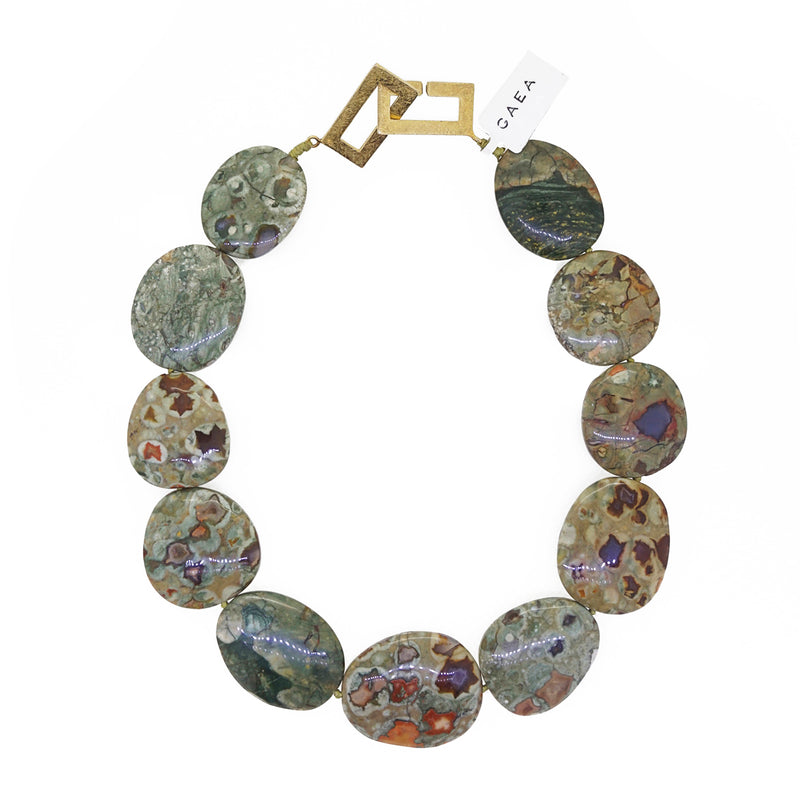 Rainforest Jasper Flat Ovals - Gaea | Crystal Jewelry & Gemstones (Manila, Philippines)