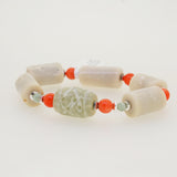 Ivory and Orange Coral with Jade and Hematite - Gaea | Crystal Jewelry & Gemstones (Manila, Philippines)