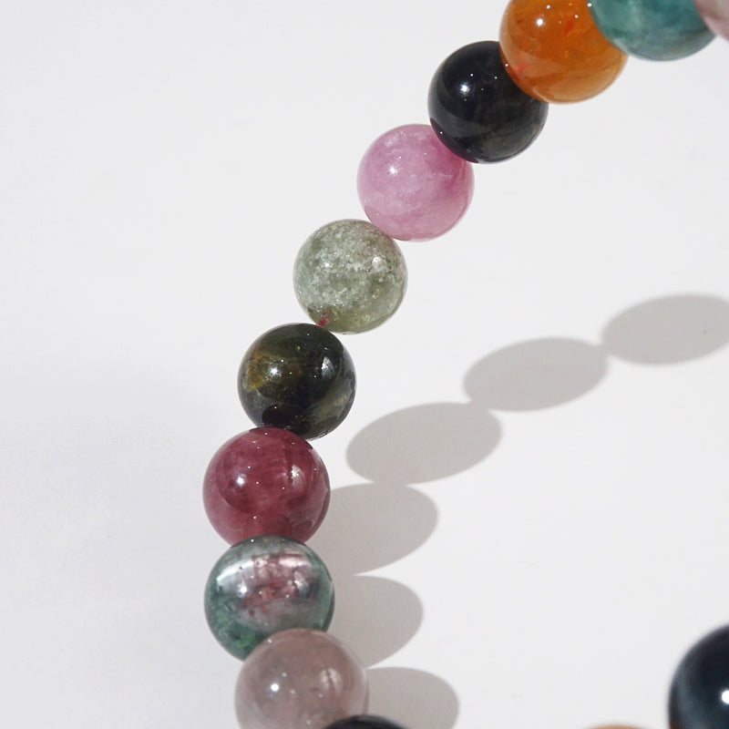 A-Grade Multicolored Tourmaline 12mm - GAEA