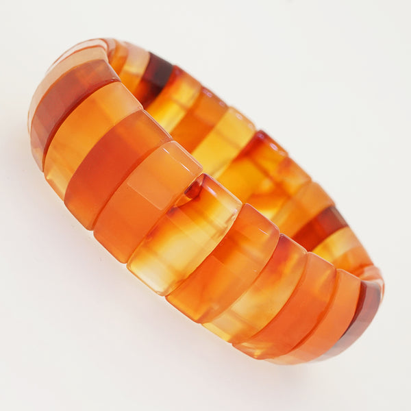 Carnelian Faceted Bangle - Gaea | Crystal Jewelry & Gemstones (Manila, Philippines)