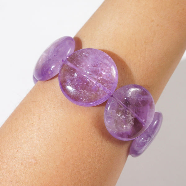 Lavender Amethyst Coin - GAEA