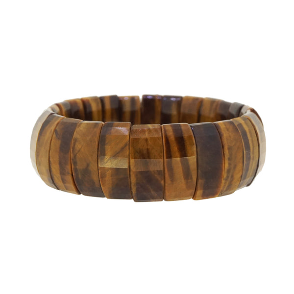 Tiger Eye Faceted Bangle - Gaea | Crystal Jewelry & Gemstones (Manila, Philippines)