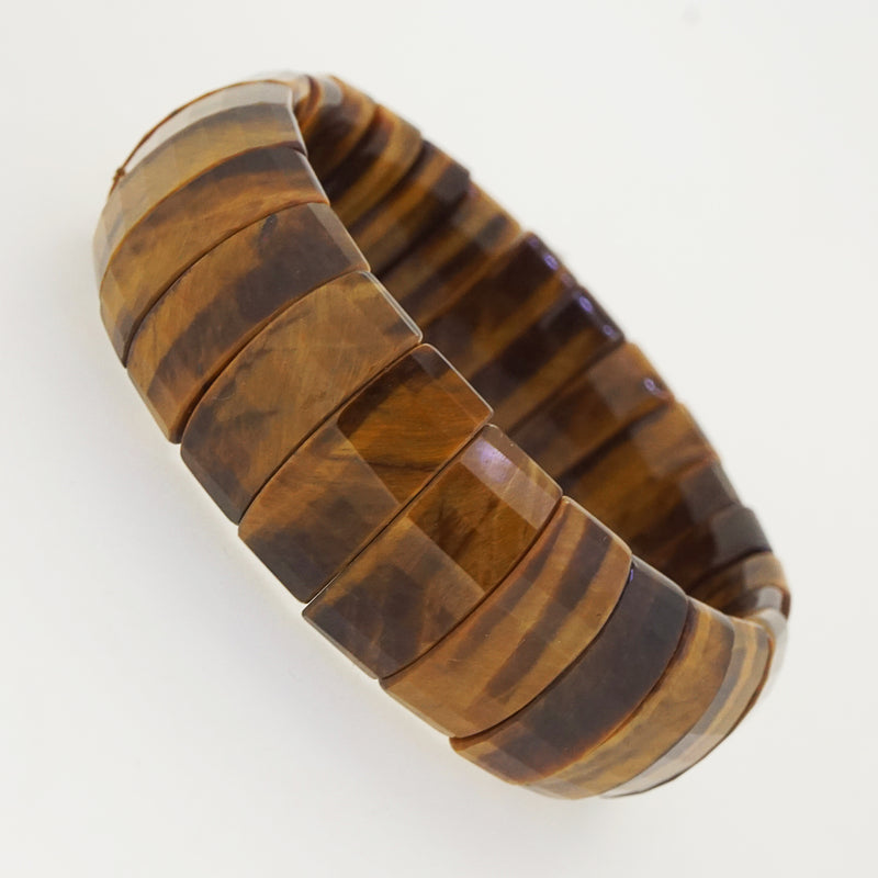 Tiger Eye Faceted Bangle - Gaea | Crystal Jewelry & Gemstones (Manila, Philippines)