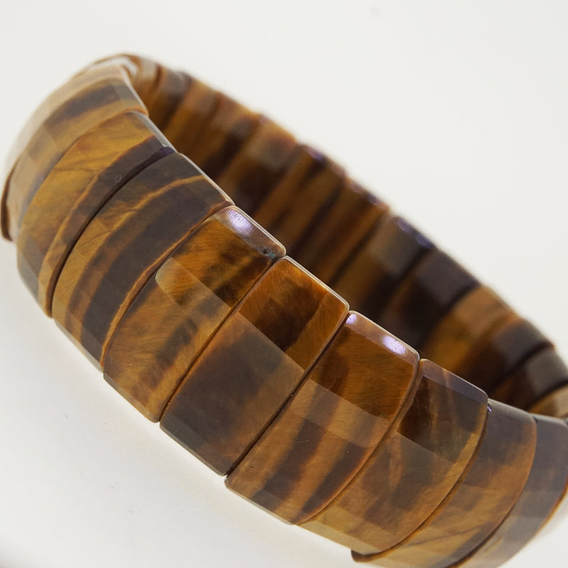 Tiger Eye Faceted Bangle - Gaea | Crystal Jewelry & Gemstones (Manila, Philippines)