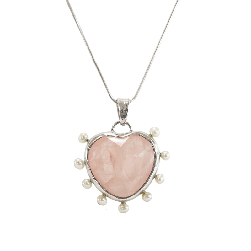 Rose Quartz with Freshwater Pearls - Gaea | Crystal Jewelry & Gemstones (Manila, Philippines)