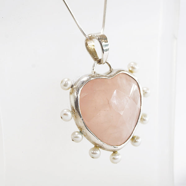 Rose Quartz with Freshwater Pearls - Gaea | Crystal Jewelry & Gemstones (Manila, Philippines)