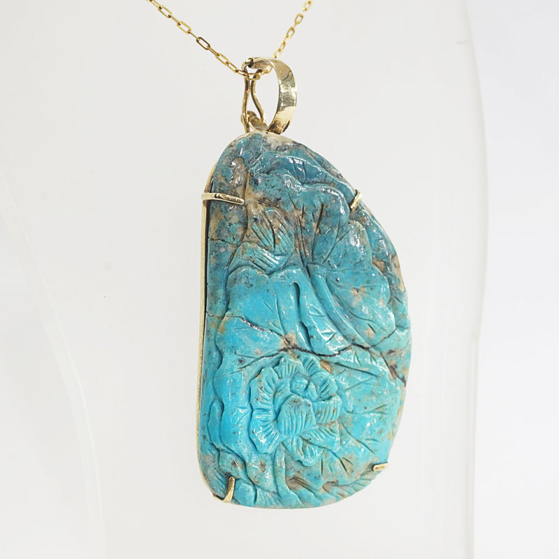Carved Kingman Turquoise - Gaea | Crystal Jewelry & Gemstones (Manila, Philippines)