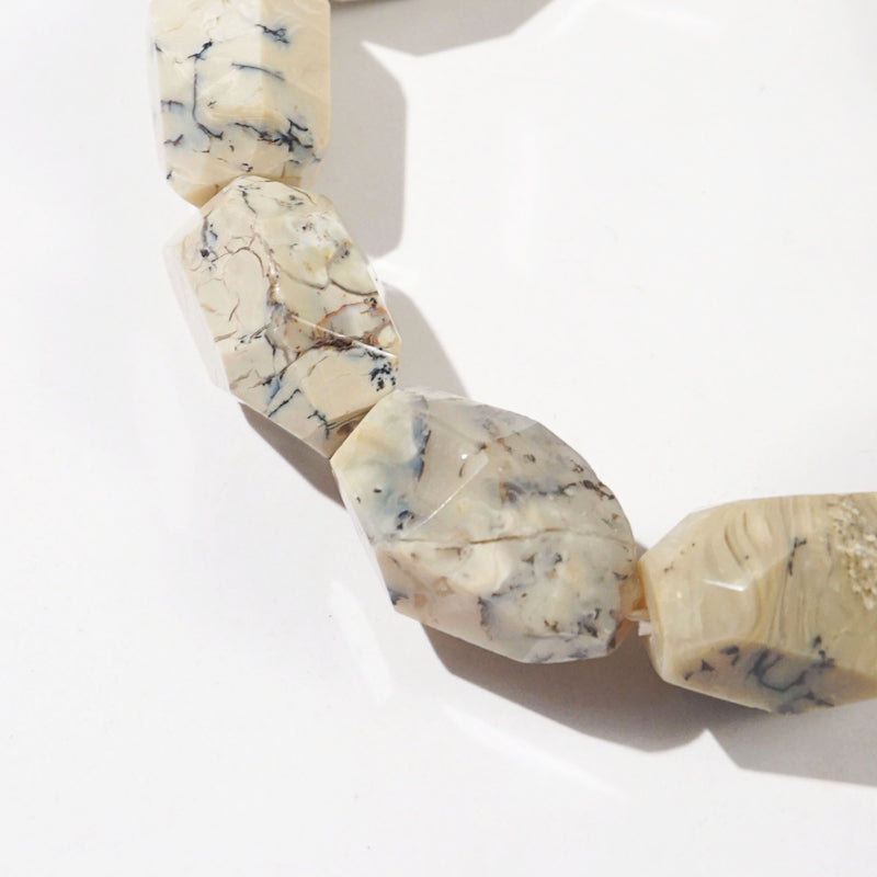 Ivory Opal Faceted Tumble - GAEA