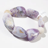 Purple Chalcedony Tumble with Calcite - GAEA