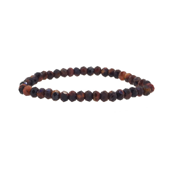 Red Tiger Eye Faceted Rondelle (S) - Gaea | Crystal Jewelry & Gemstones (Manila, Philippines)