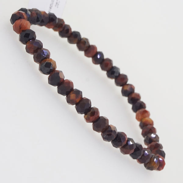 Red Tiger Eye Faceted Rondelle (S) - Gaea | Crystal Jewelry & Gemstones (Manila, Philippines)