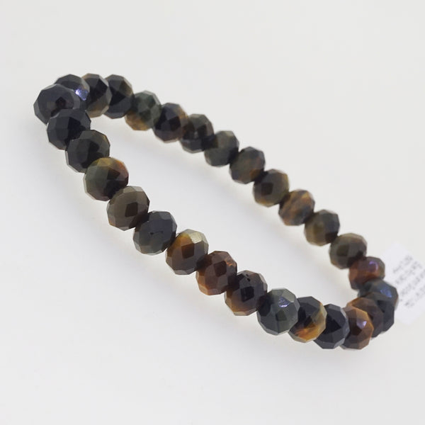 Blue and Golden Tiger Eye Faceted Rondelle (M) - Gaea | Crystal Jewelry & Gemstones (Manila, Philippines)