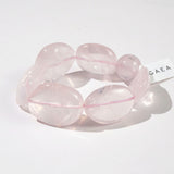 Rose Quartz Tumble (L) with 16mm Accent - GAEA