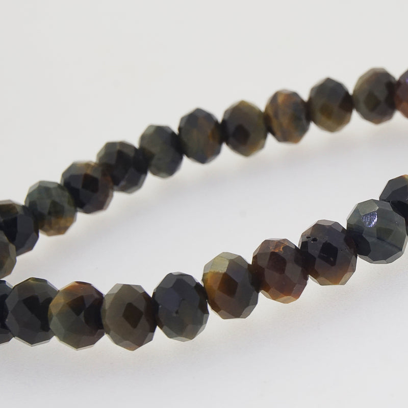 Blue and Golden Tiger Eye Faceted Rondelle (M) - Gaea | Crystal Jewelry & Gemstones (Manila, Philippines)