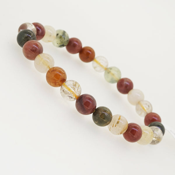 Multicolored Rutilated Quartz 8mm - Gaea | Crystal Jewelry & Gemstones (Manila, Philippines)