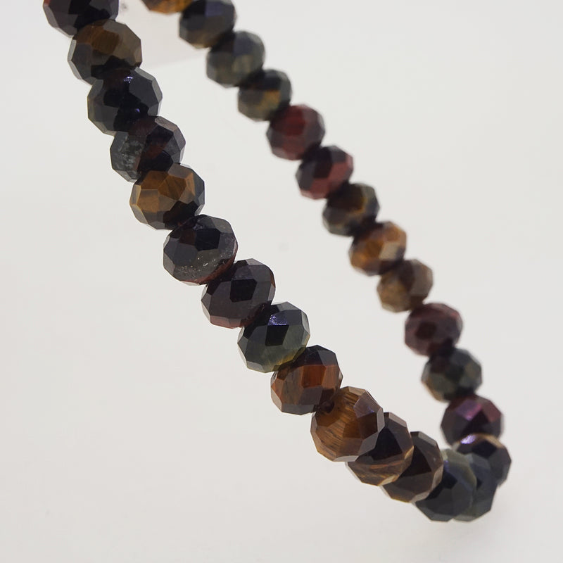 Multicolored Tiger Eye Faceted Rondelle (M) - Gaea | Crystal Jewelry & Gemstones (Manila, Philippines)