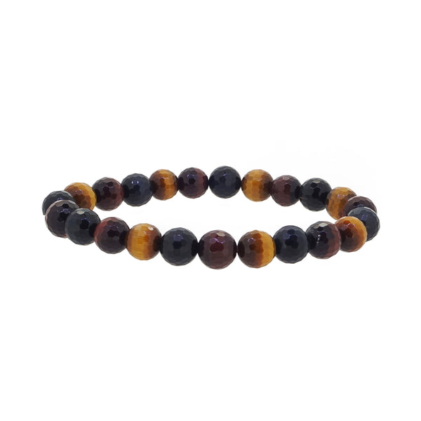 A-Grade Tricolor Tiger Eye Faceted 8mm - Gaea | Crystal Jewelry & Gemstones (Manila, Philippines)