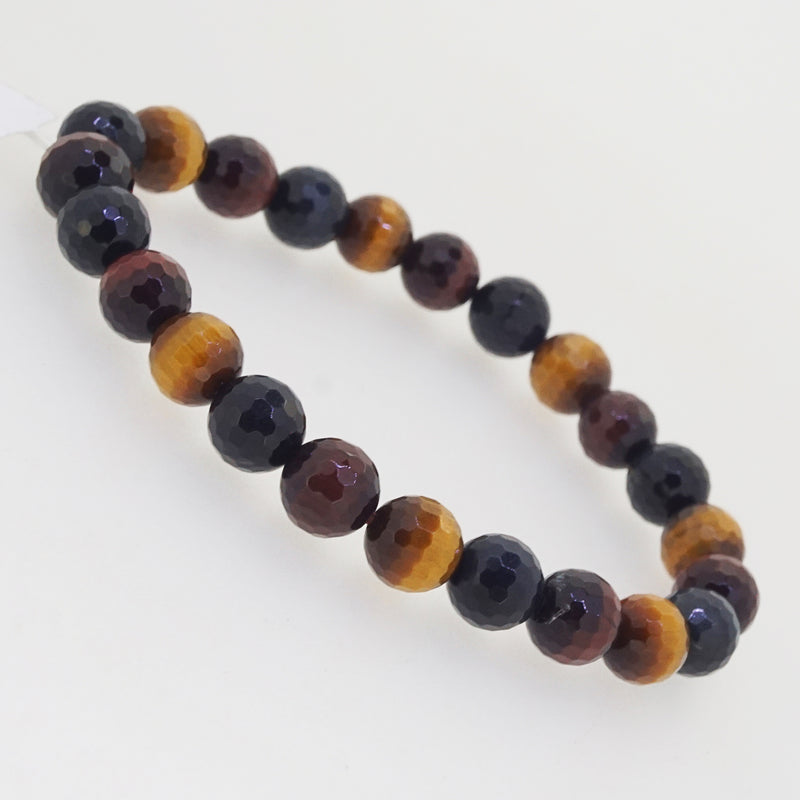 A-Grade Tricolor Tiger Eye Faceted 8mm - Gaea | Crystal Jewelry & Gemstones (Manila, Philippines)