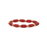 Japanese Red Coral Barrel with Stainless Steel Balls (For Baby) - GAEA