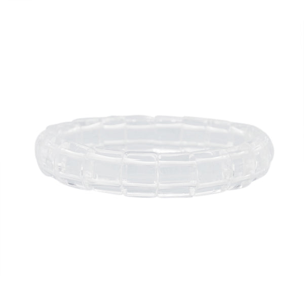 Clear Quartz Square Bangle (S) - Gaea | Crystal Jewelry & Gemstones (Manila, Philippines)