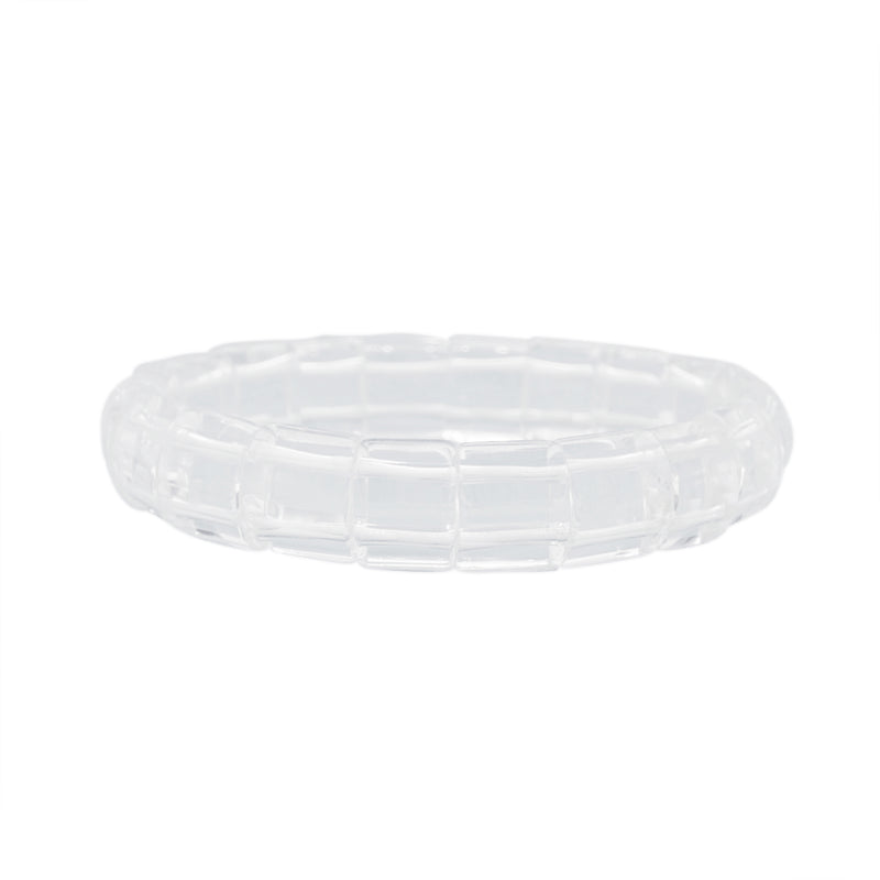 Clear Quartz Square Bangle (S) - Gaea | Crystal Jewelry & Gemstones (Manila, Philippines)