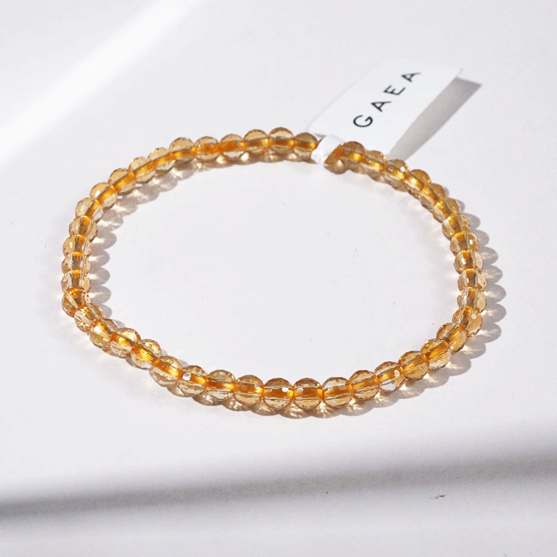 A-Grade Citrine Faceted 4mm - GAEA