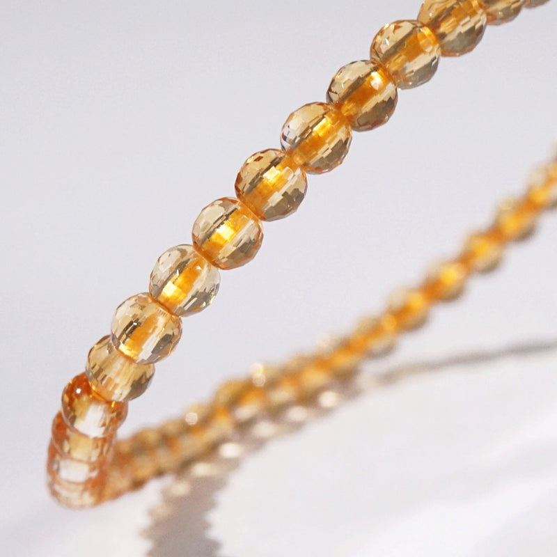 A-Grade Citrine Faceted 4mm - GAEA