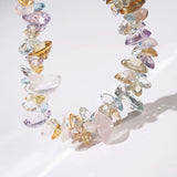 Gem-Grade Rose Quartz, Amethyst, Citrine, Prasiolite, Blue Topaz Briolette - GAEA